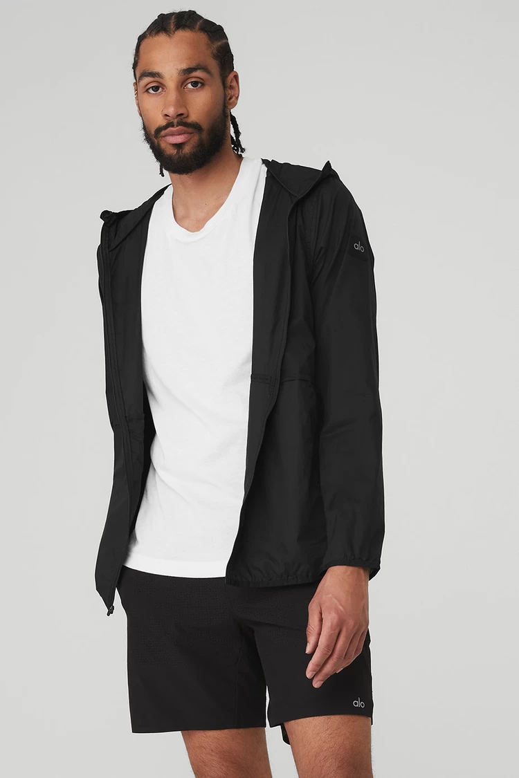 Aloyoga Repeat Running Jacket - Black