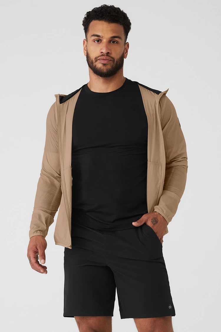 Aloyoga Repeat Running Jacket - Gravel