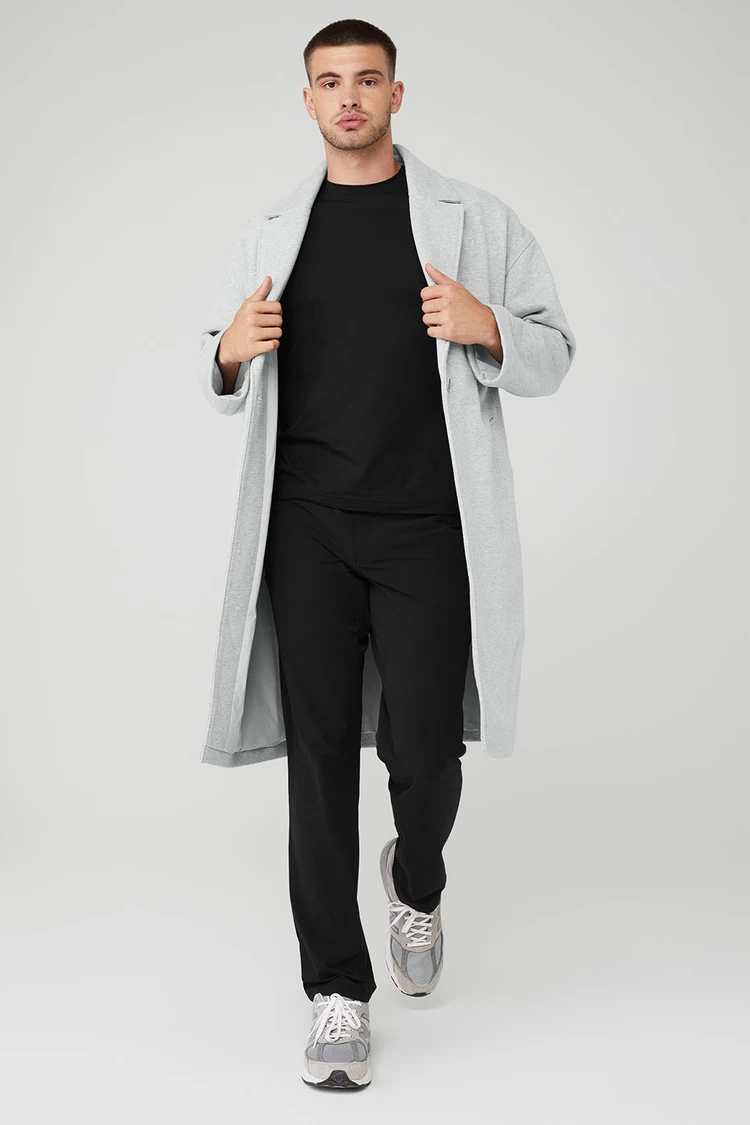 Aloyoga VIP Blazer Trench - Athletic Heather Grey