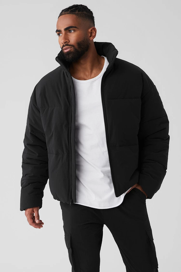 Aloyoga Stretch Woven Street Puffer - Black