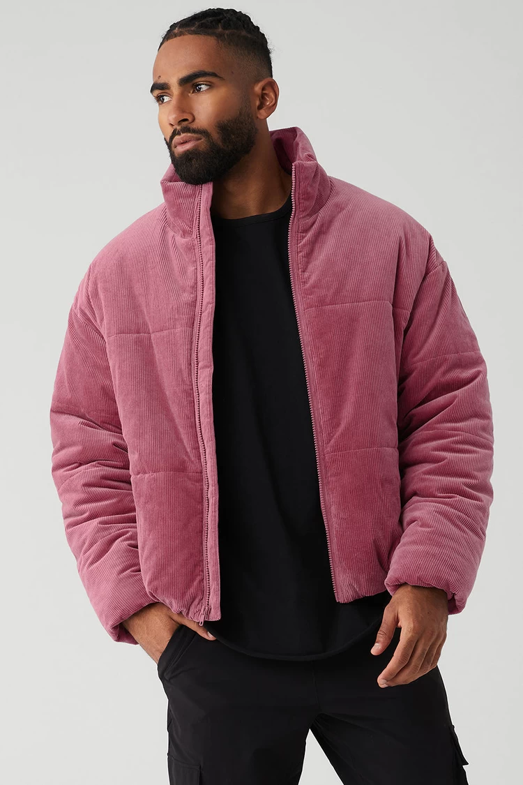 Aloyoga Corduroy Stage Puffer - Mars Clay
