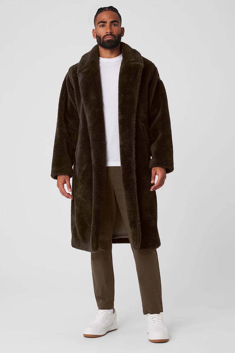 Aloyoga Oversized Sherpa Trench - Espresso