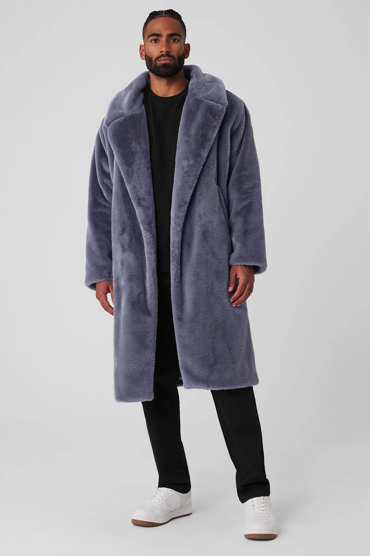 Aloyoga Oversized Umělé Kožešiny Příkop - Mlha