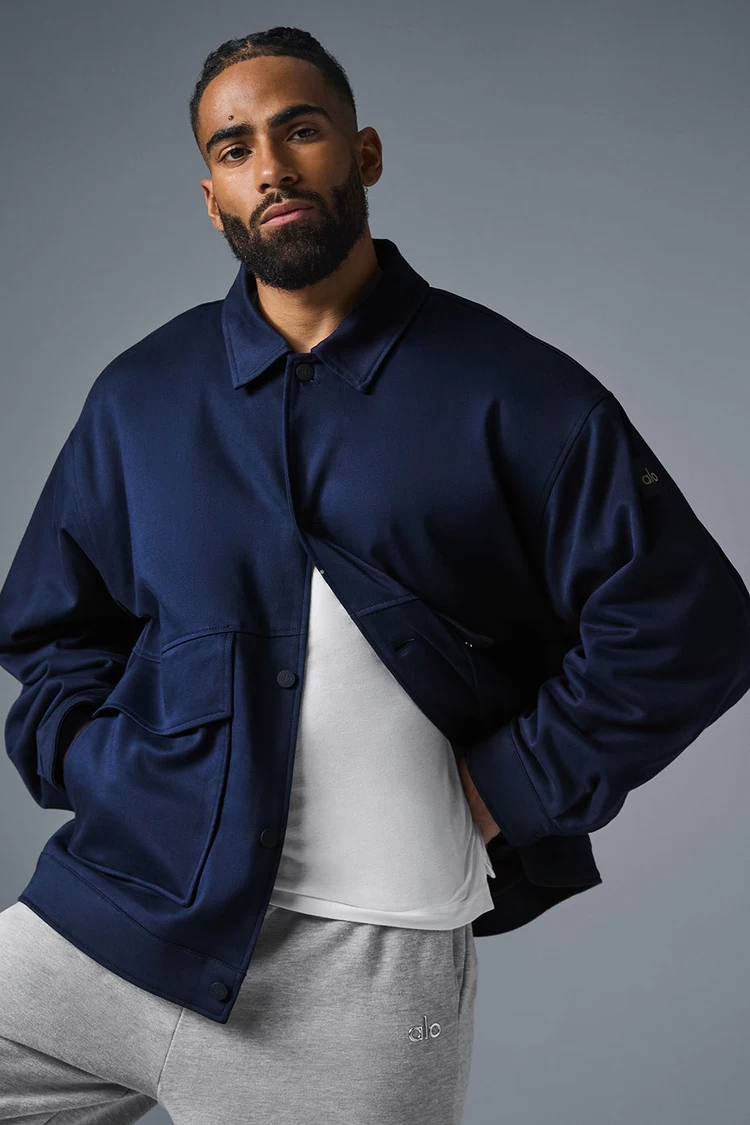 Aloyoga Unisex One Up Jacket - Navy