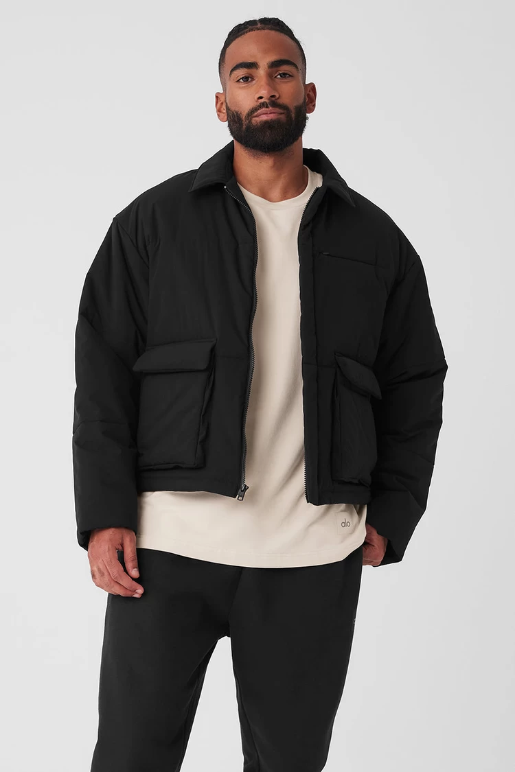 Aloyoga Voyage Utility Cargo Jacket - Black