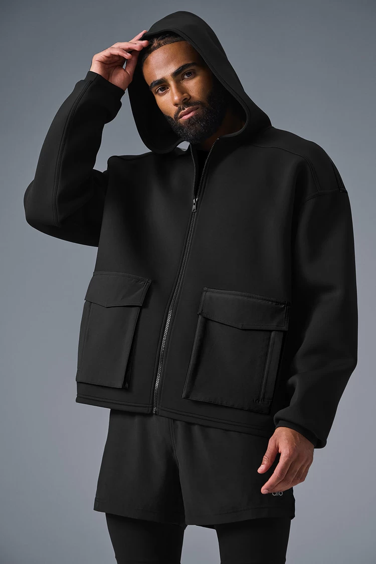 Aloyoga Technical Form Cargo Jacket - Black