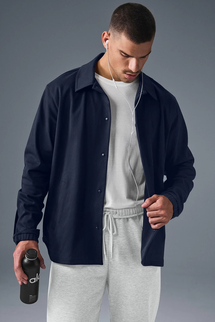 Aloyoga Edition Sueded Jacket - Navy