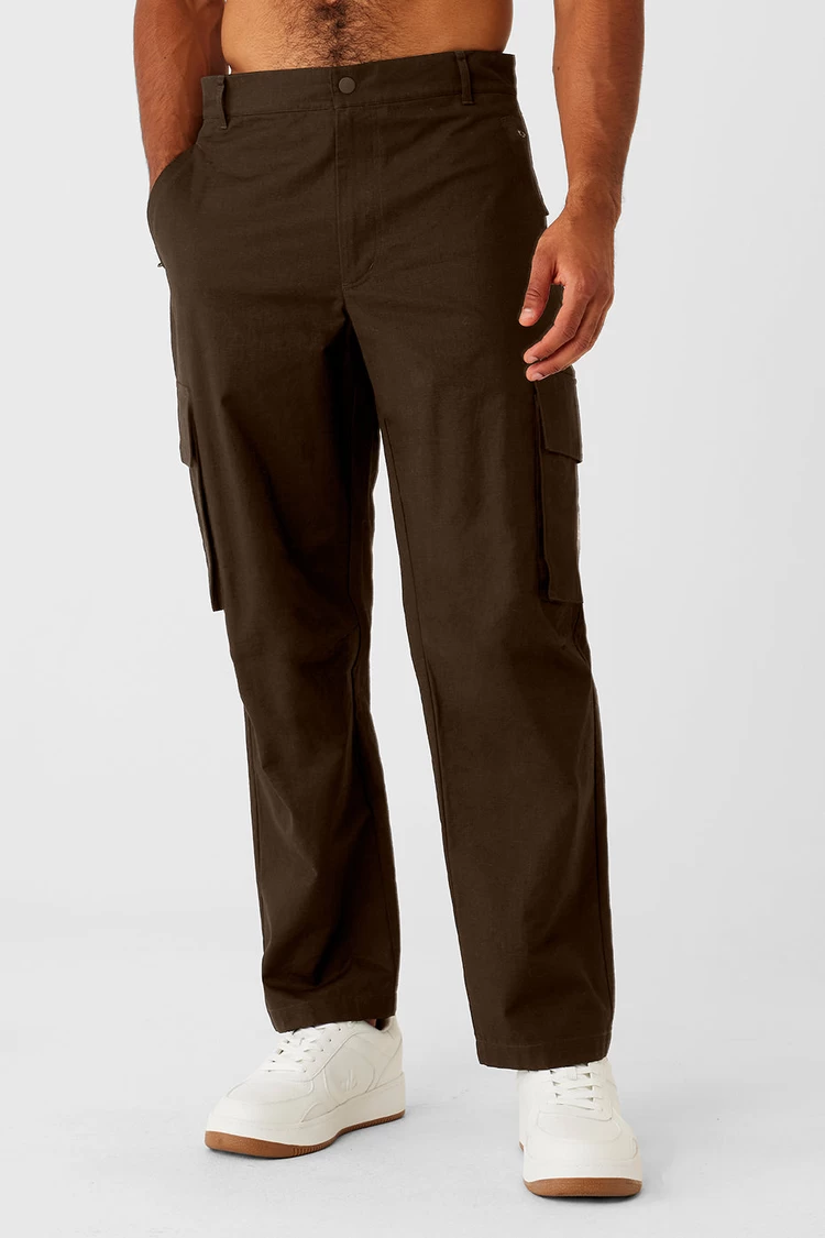 Aloyoga Cargo Ripstop Trouser - Espresso