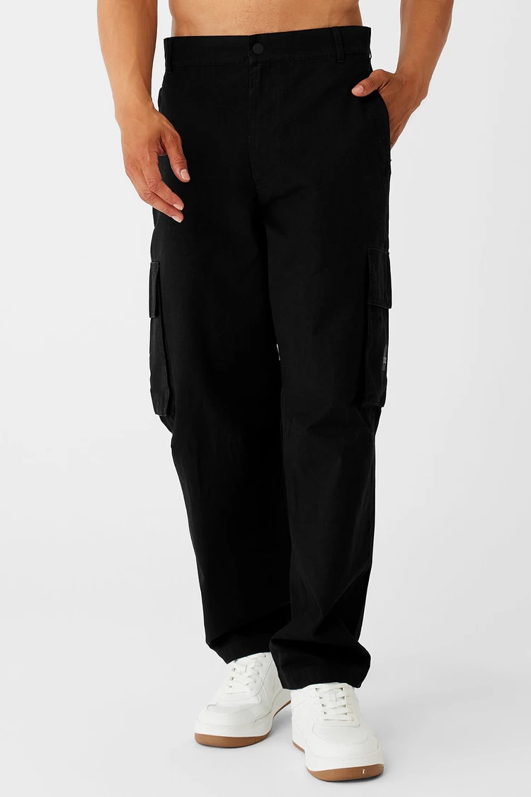 Aloyoga Cargo Ripstop Trouser - Black