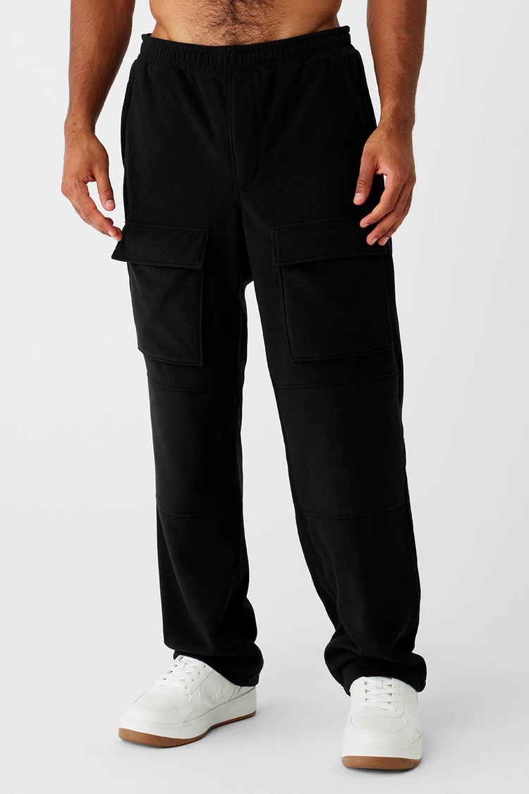Aloyoga Polar Fleece Ridge Cargo Pants - Black