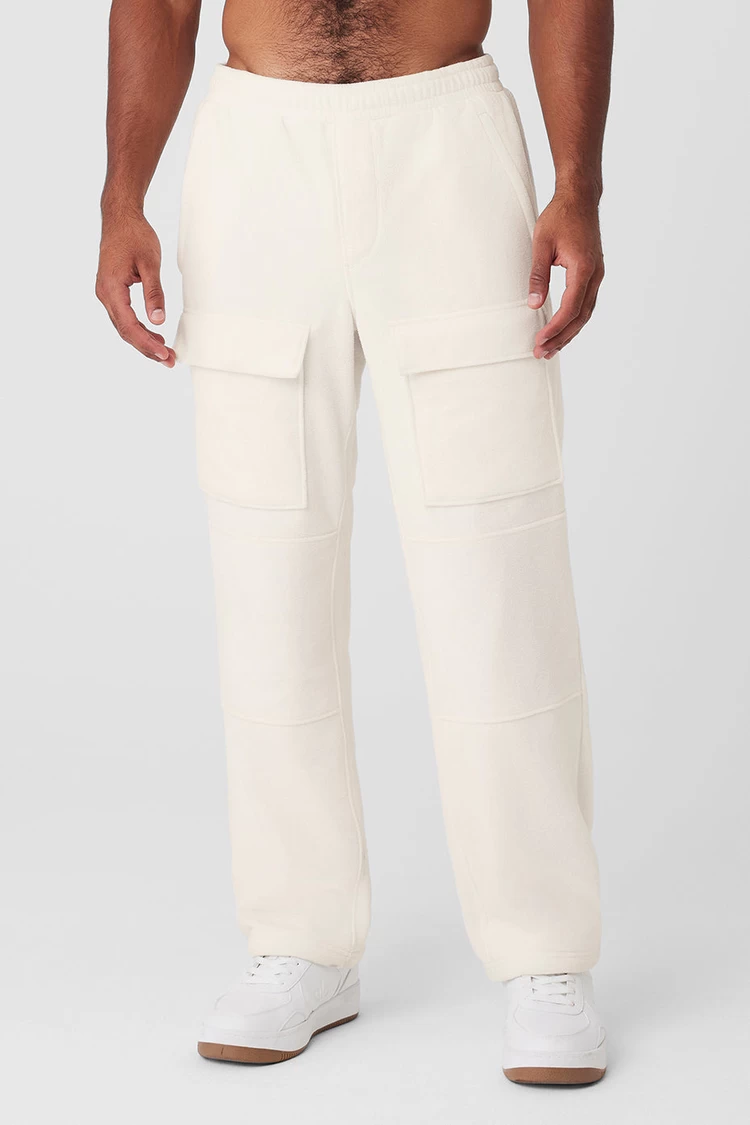 Aloyoga Polar Fleece Ridge Cargo Pants - Ivory