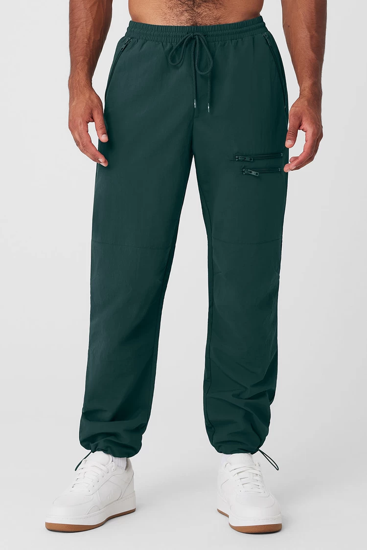 Aloyoga Takeaway Track Pant - Midnight Green