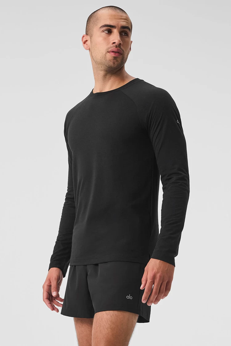 Aloyoga Triumph Long Sleeve Tee - Black