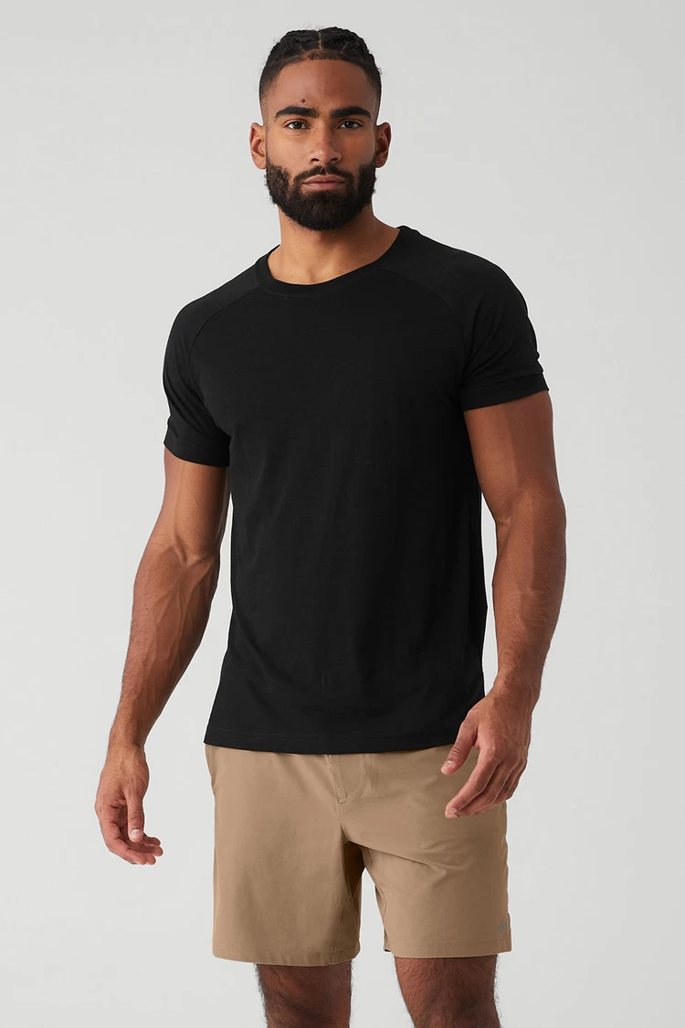Aloyoga The Triumph Crew Neck Tee - Black