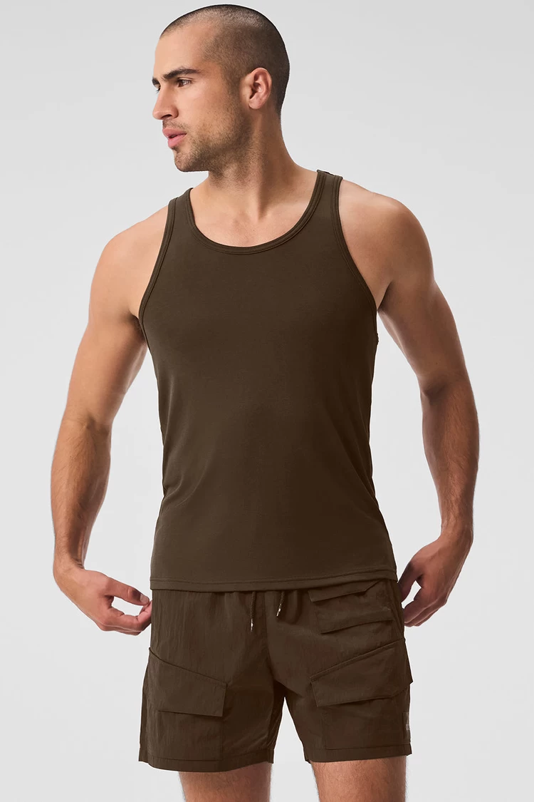 Aloyoga Everyday Modal Rib Tank - Espresso