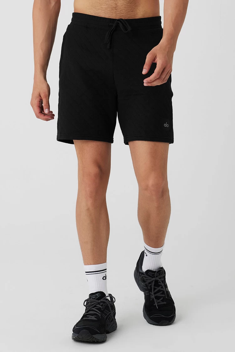 Pantalón Corto Stadium Acolchado Aloyoga - Negro