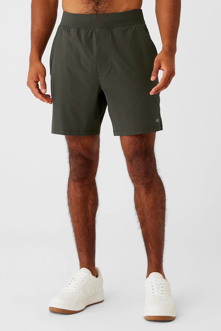 Aloyoga 7" Repetition Short - Stealth Green