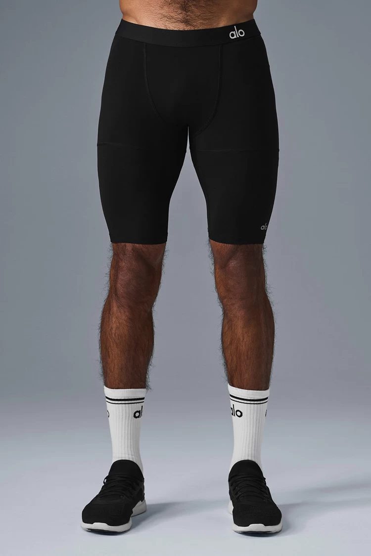 Aloyoga 9" Flight Compression Short - Black