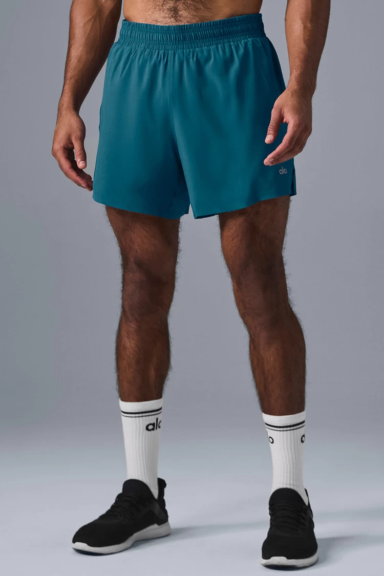 Aloyoga 5" Adapt Running Short - Oceanic Teal