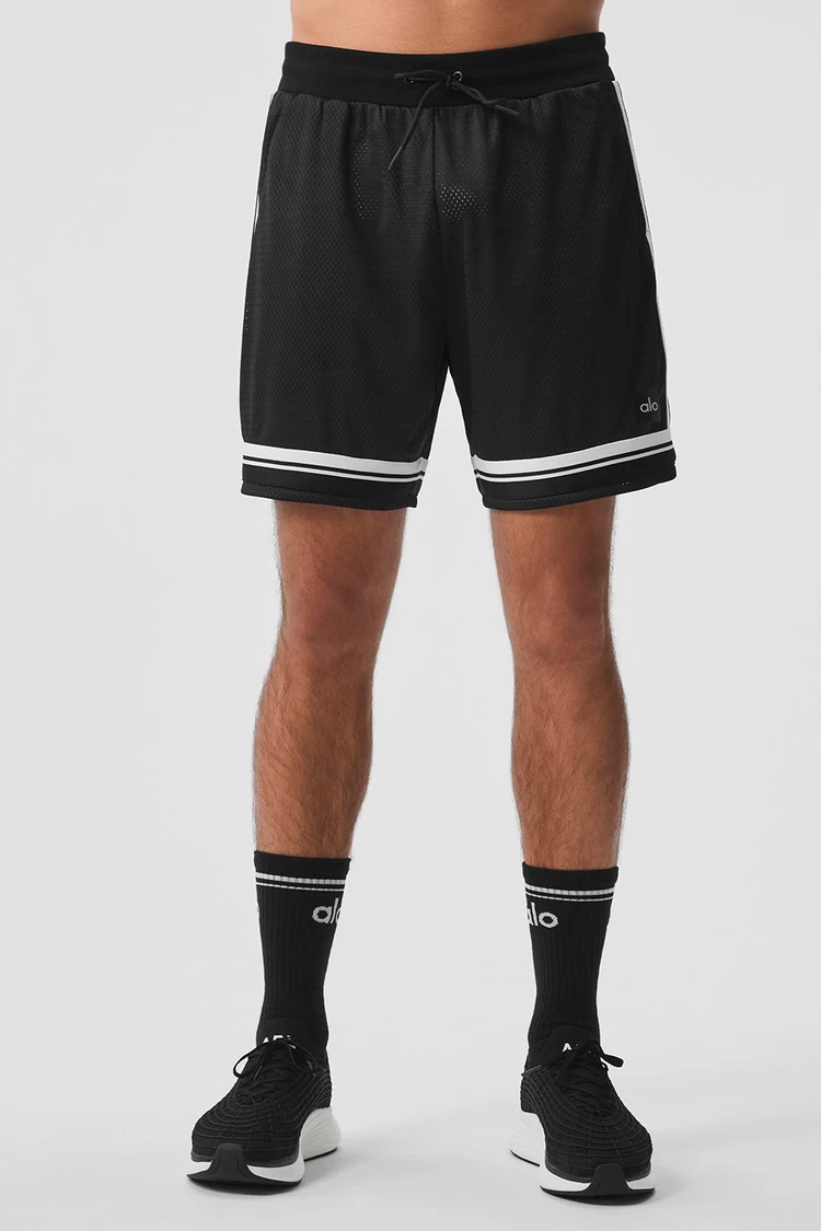 Aloyoga 7" Key Mesh Basketball Short - Black