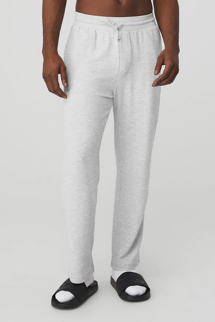 Aloyoga Micro Waffle Fast Break Sweatpant - Athletic Heather Grey