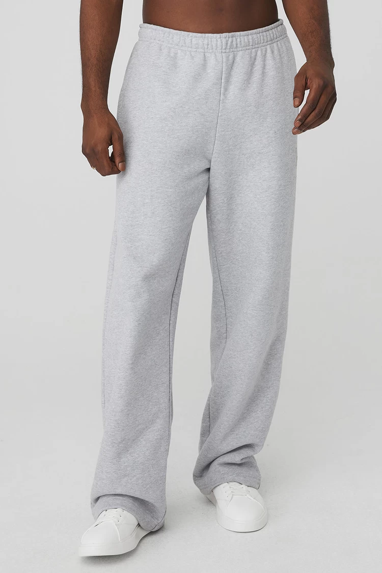 Aloyoga Renown Heavy Weight Sweatpant - Athletic Heather Grey