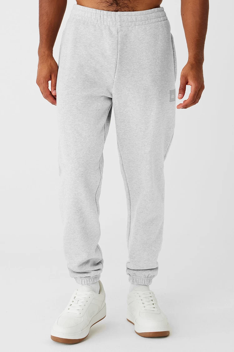 Aloyoga Cuffed Renown Heavy Weight Sweatpant - Athletic Heather Grey