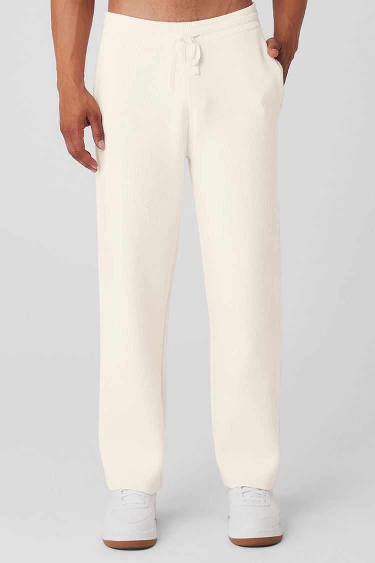 Aloyoga Scholar Straight Leg Sweatpant - Ivory