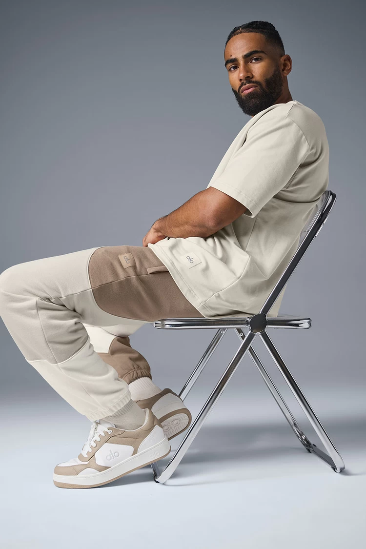 Aloyoga Make Waves Sweatpant - Ivory/Bone/Gravel