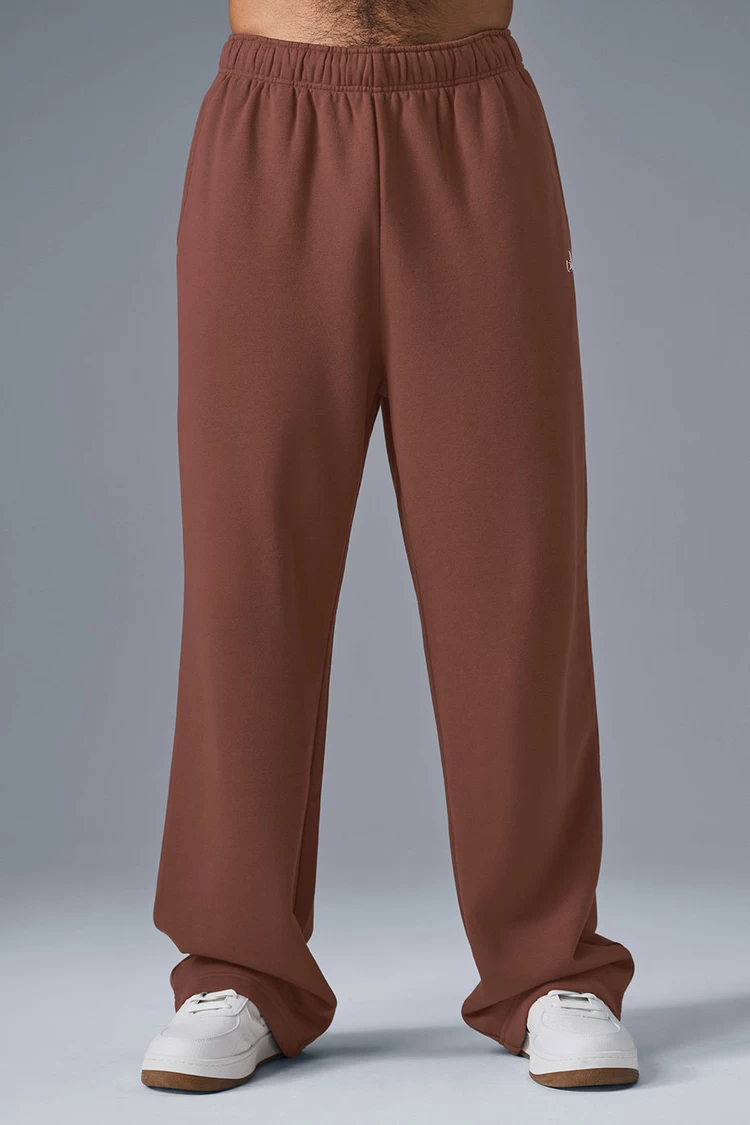 Aloyoga Accolade Straight Leg Sweatpant - Chestnut
