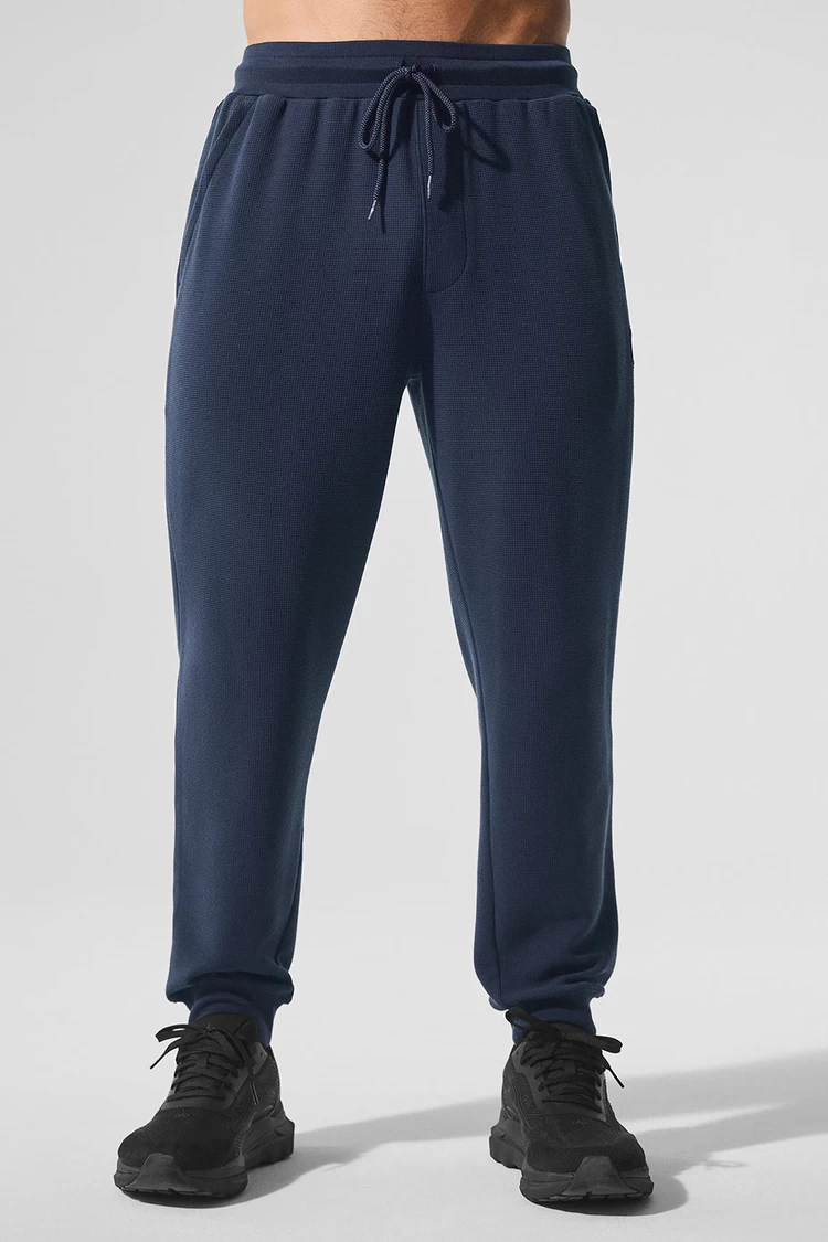 Aloyoga Micro Waffle Fast Break Jogger - Navy