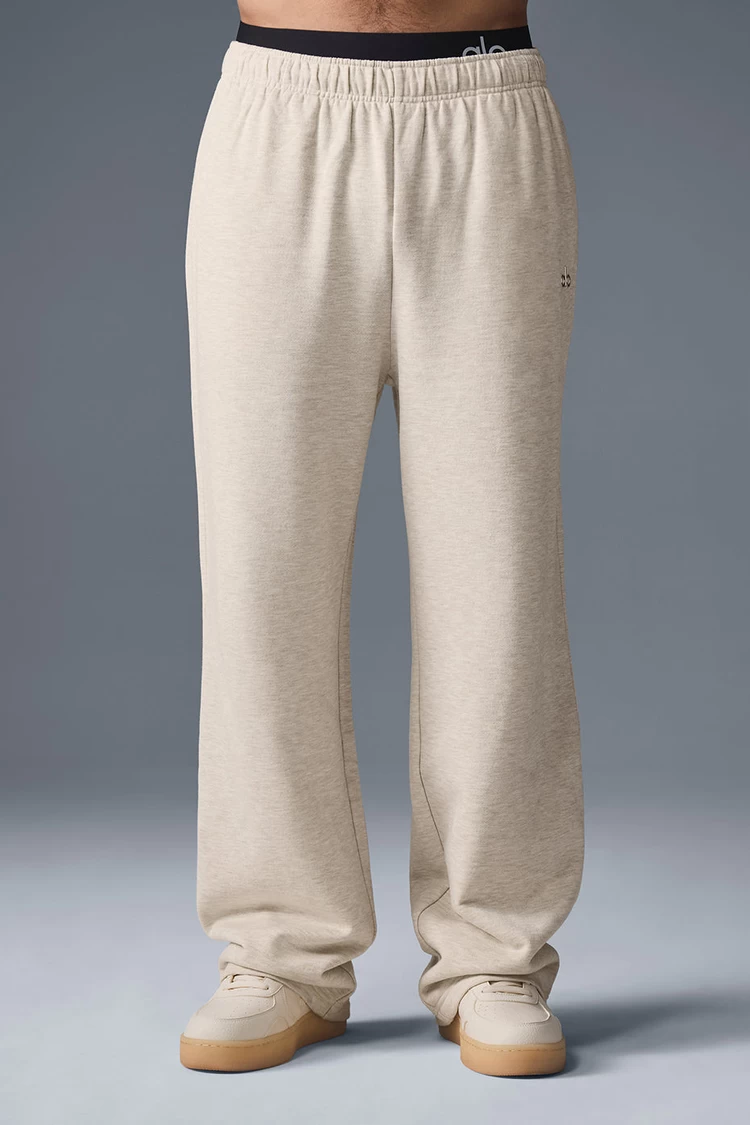 Aloyoga Accolade Straight Leg Sweatpant - Oatmeal Heather