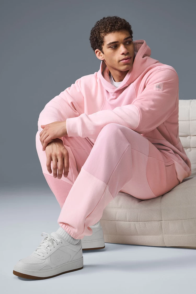 Aloyoga Make Waves Sweatpant - Sunset Pink Tonal