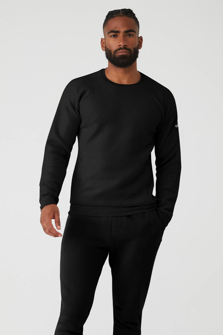 Aloyoga Triumph Crew Neck Sweatshirt - Black