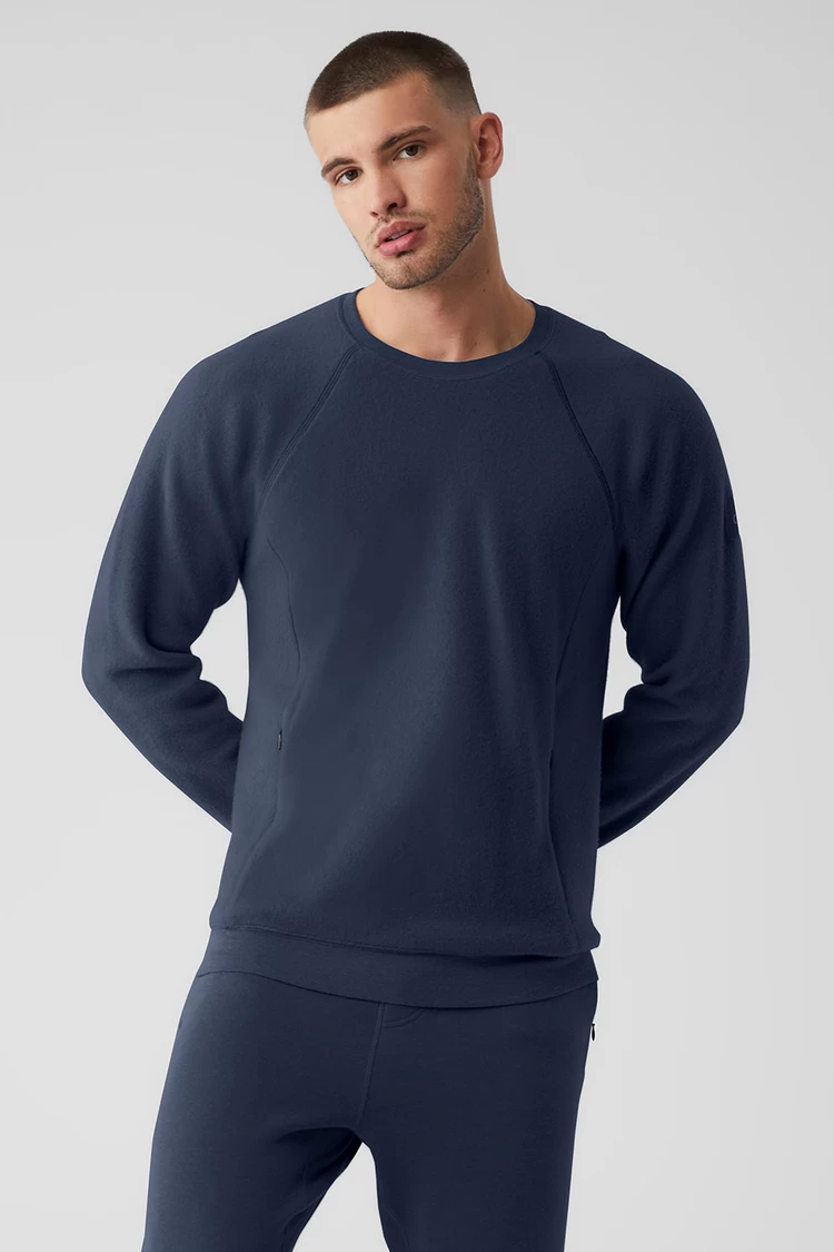 Aloyoga Triumph Crew Neck Sweatshirt - Navy