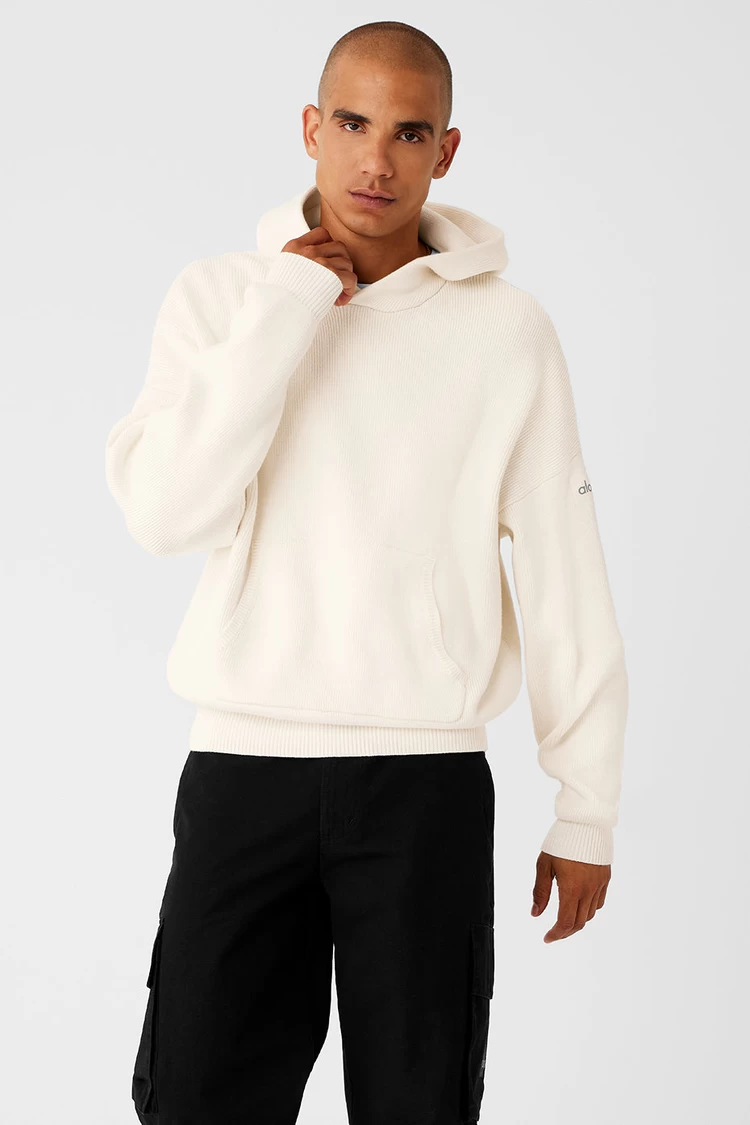 Aloyoga Scholar Hooded Sweater - Ivory
