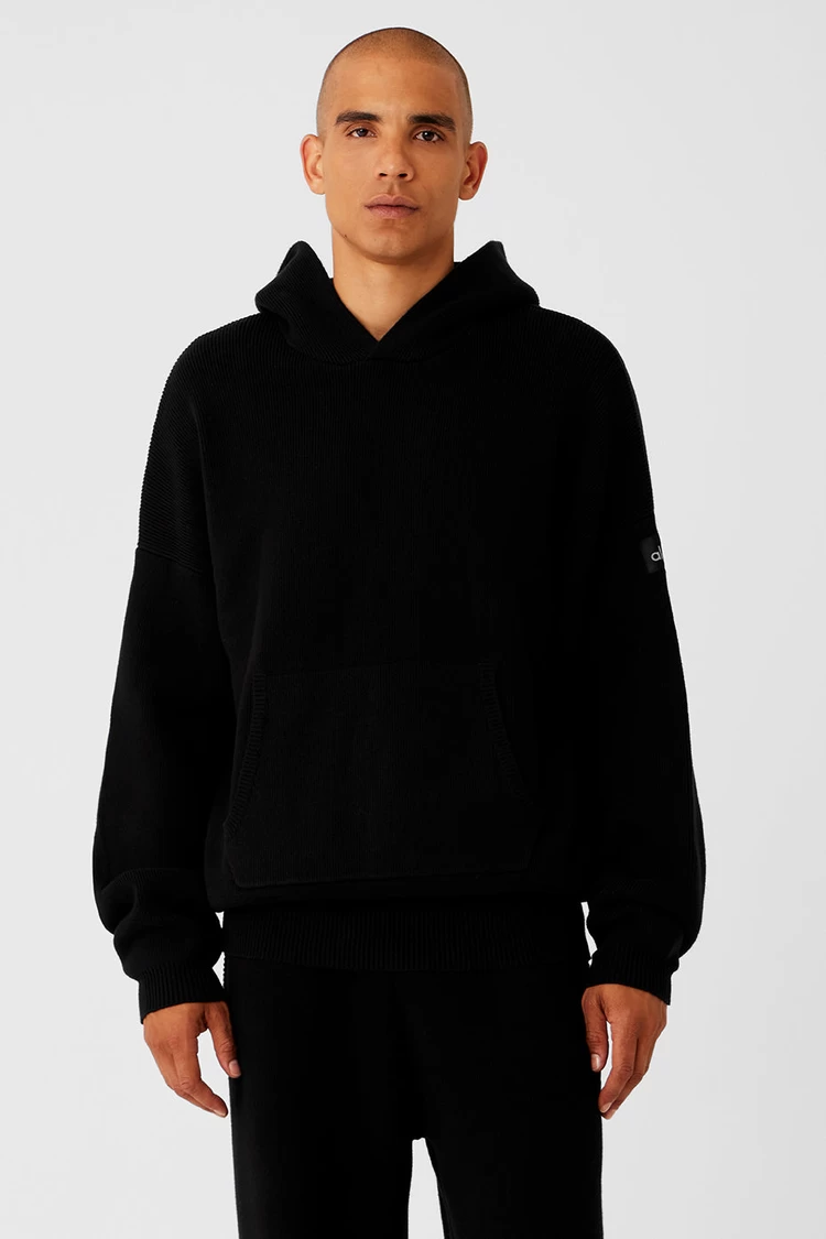 Aloyoga Scholar Hooded Sweater - Black