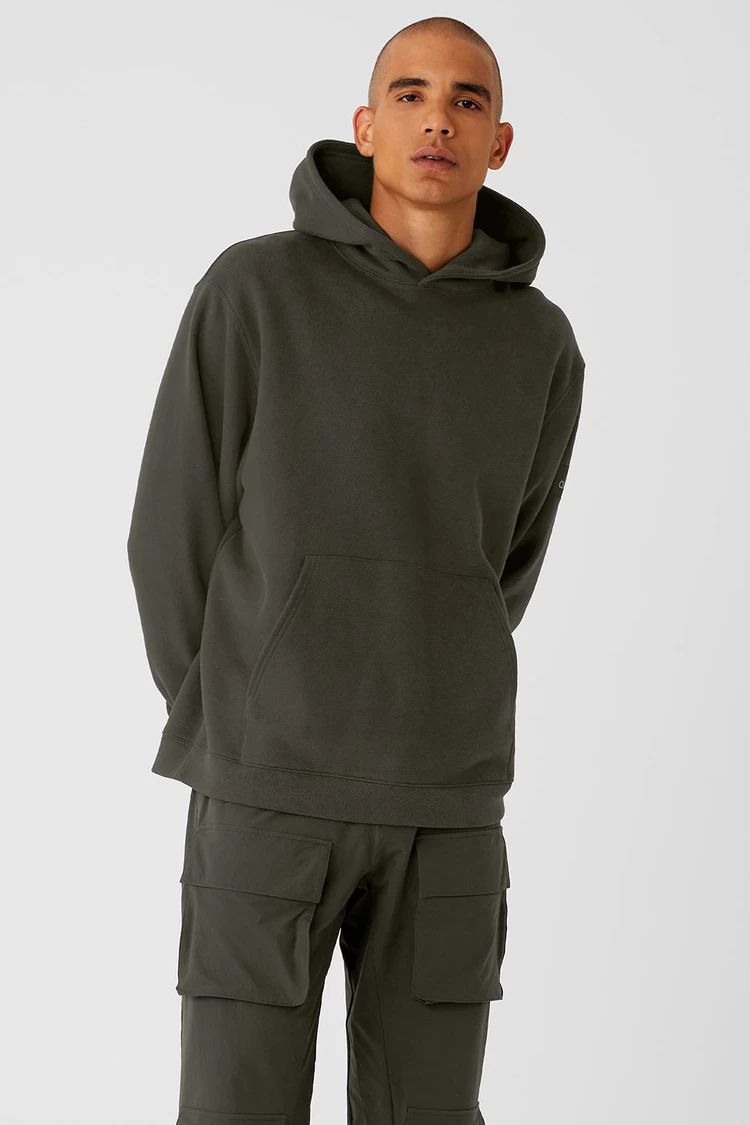 Aloyoga Renown Heavy Weight Hoodie - Stealth Green