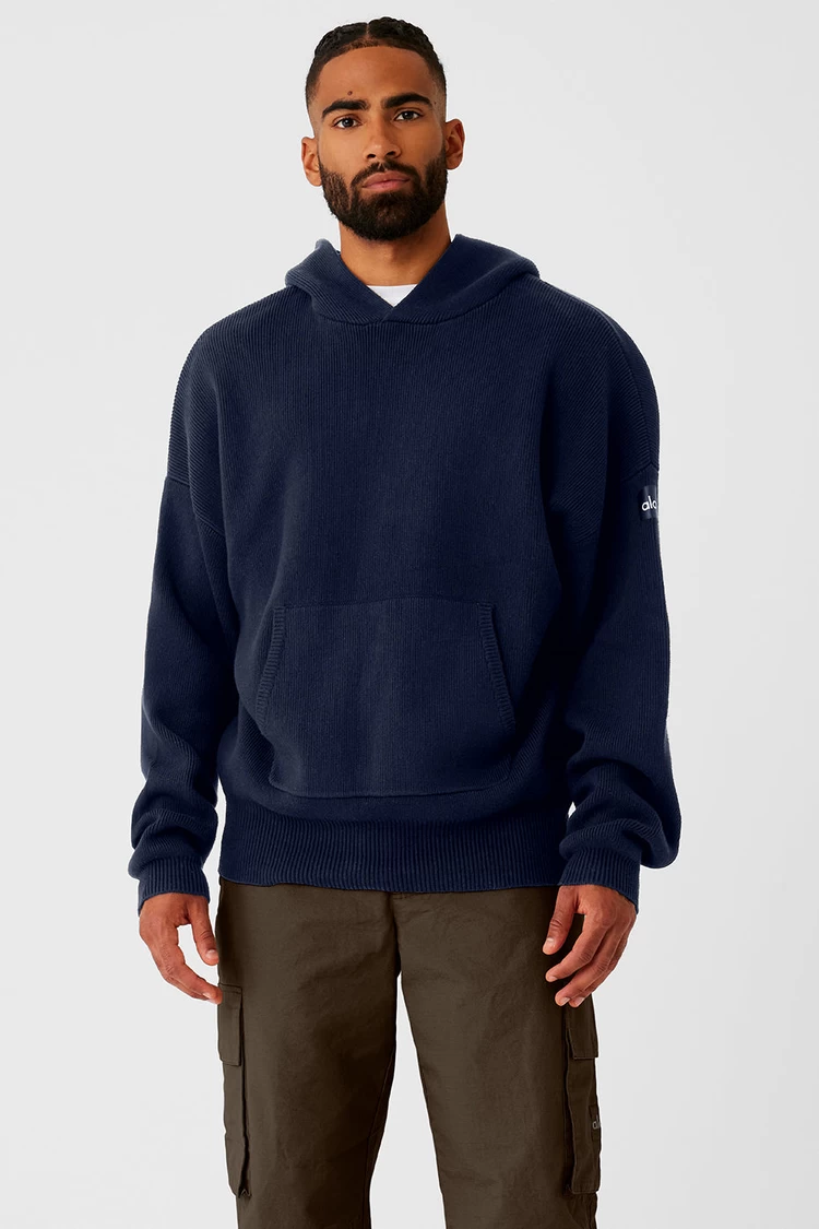 Aloyoga Scholar Hooded Sweater - Navy