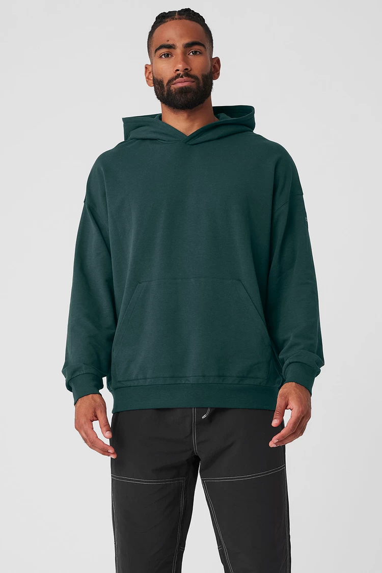 Aloyoga Double Take Hoodie - Midnight Green