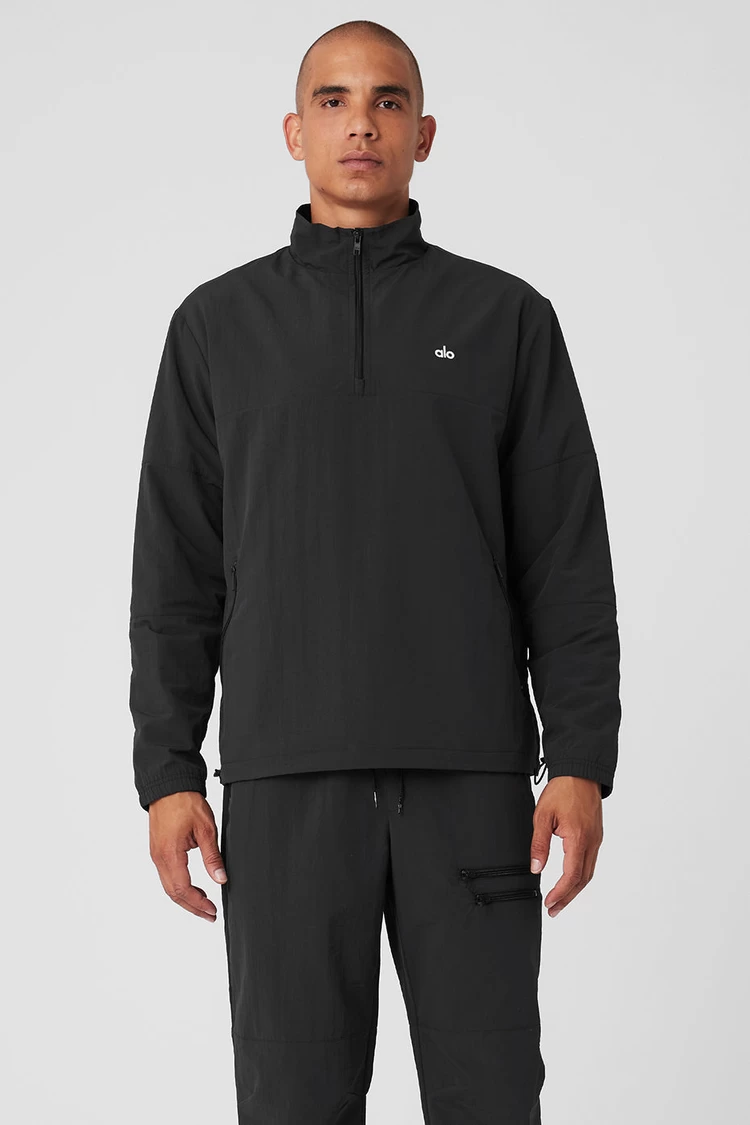 Aloyoga Takeaway Track Pullover - Black
