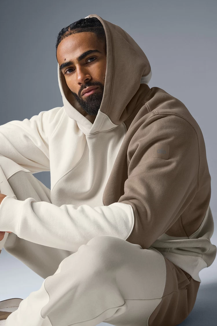 Aloyoga Make Waves Hoodie - Ivory/Bone/Gravel