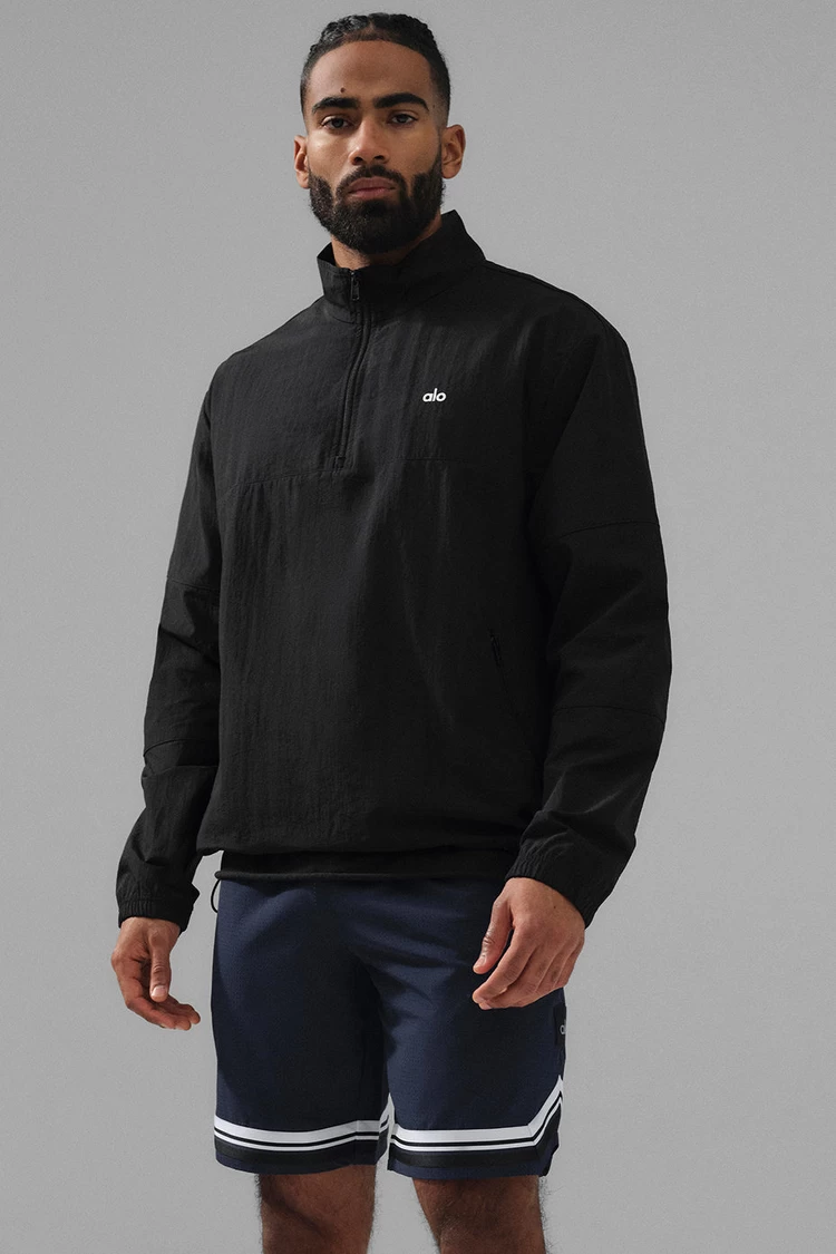 Aloyoga Lightweight Takeaway Track Pullover - Black