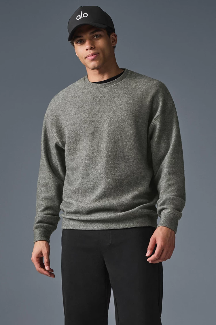 Aloyoga Triumph Restore Crew Neck Sweatshirt - Grey Triblend