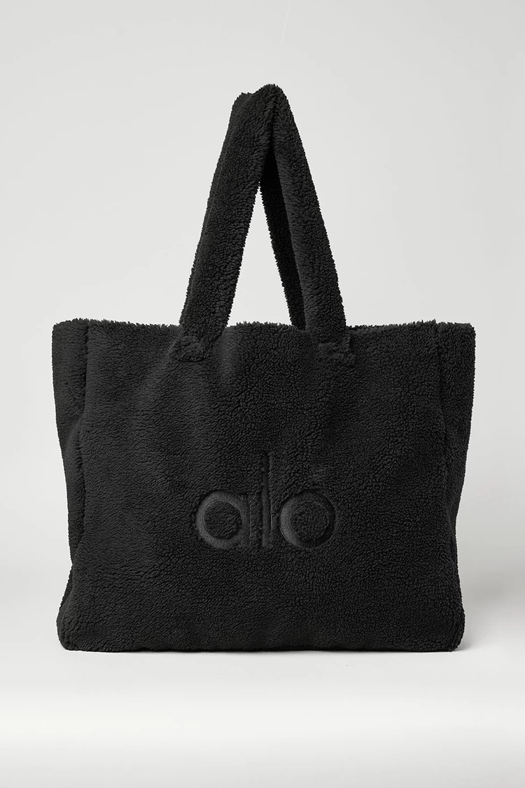 Aloyoga Foxy Sherpa Tote - Black