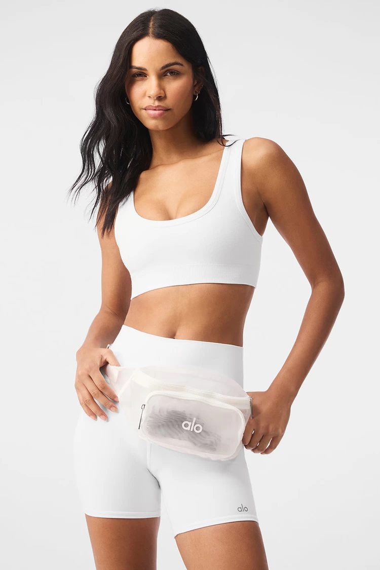 Aloyoga Sheer Fanny Pack - White