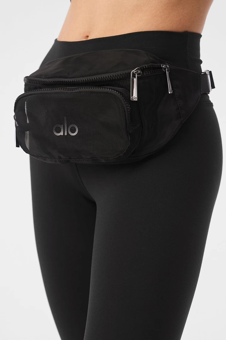 Aloyoga Sheer Fanny Pack - Black