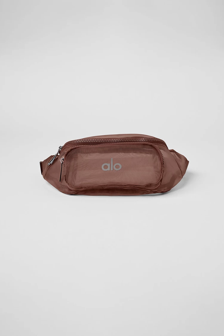 Aloyoga Sheer Fanny Pack - Chestnut