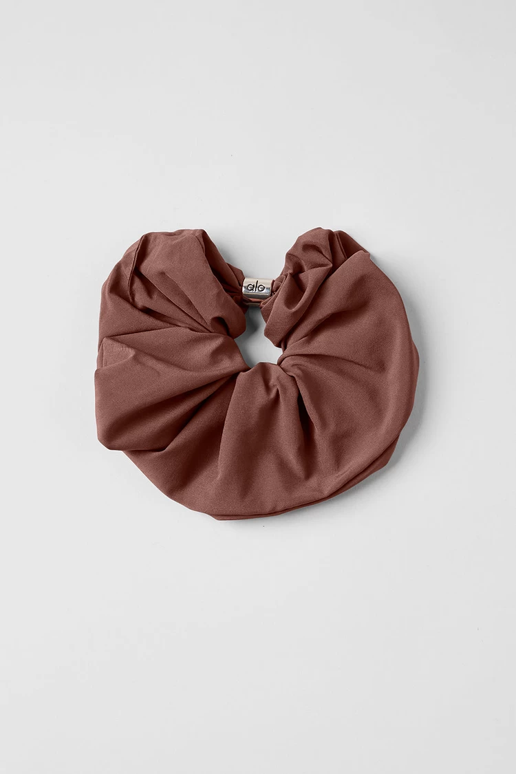 Aloyoga Bead It Oversized Scrunchie - Chestnut