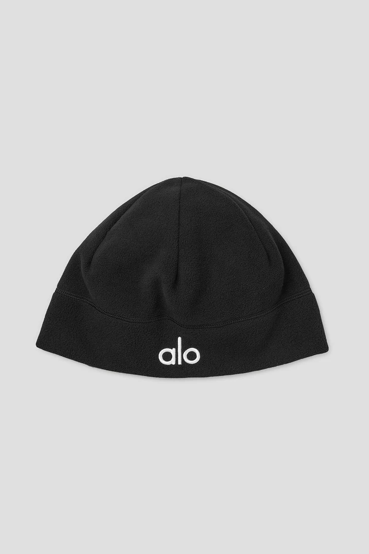Aloyoga Performance Fleece Beanie - Black